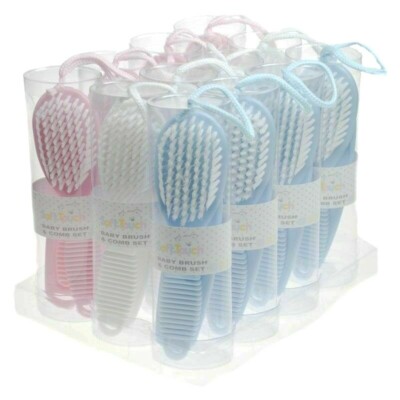 New Baby Toddler Brush and Comb Set *2 Piece Boxed Gift Set* By Soft Touch