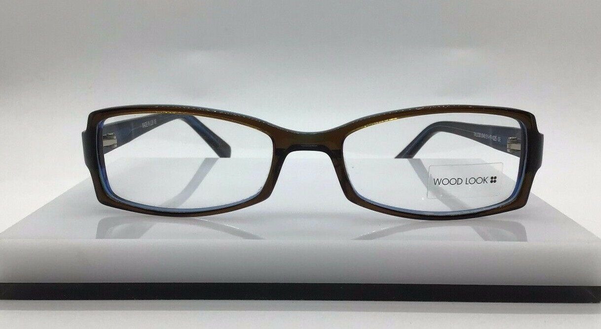Оправа для очков Woodlook WL 030 Коричневая/синяя 048 Пластиковая 51-17-12 Люксембург Новая