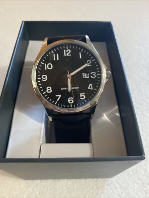 Amazon Essentials 42mm Men's Easy to Read Pilot Style Strap