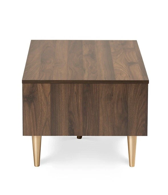 solid wood coffee table with storage - Image 3 of 3