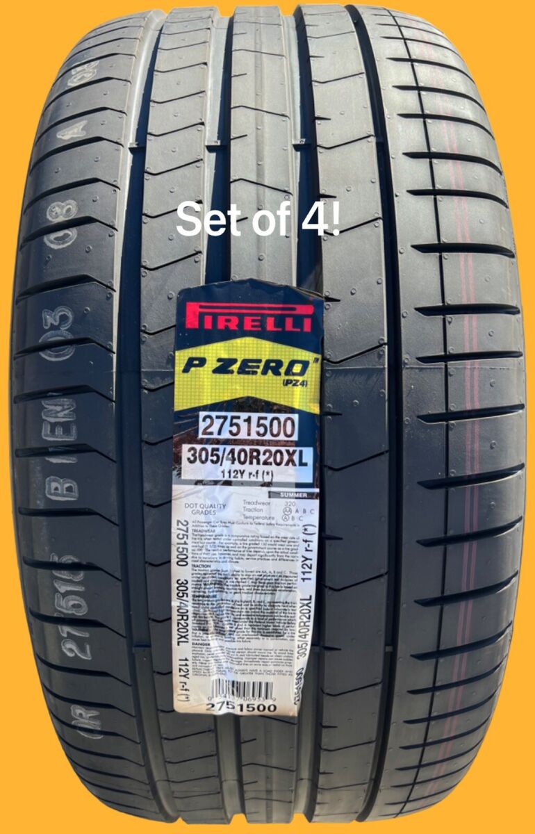 Set of 4 NEW Pirelli P Zero PZ4 Run Flat RFT 305/40R20 Star Set of 4 NEW Pirelli P Zero PZ4 Run Flat RFT 305/40R20 Star