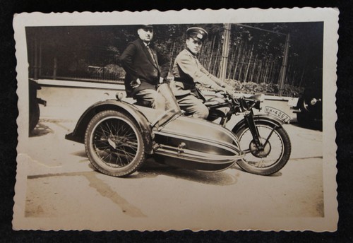Altes Foto Oldtimer Motorrad mit Beiwagen um 1930/1940 | eBay