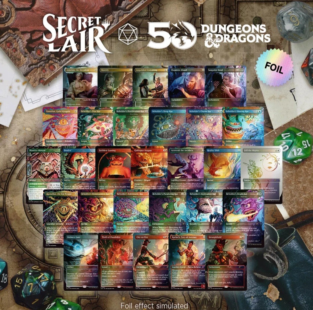 Secret Lair x Dungeons & Dragons: Loot the Room with Foils Bundle