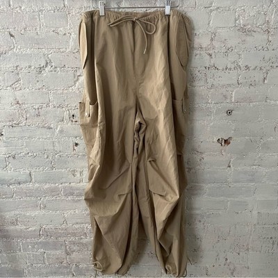 Divided H&M Khaki Balloon Cargo Pants Sz XL
