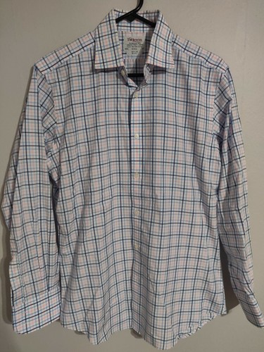 TM Lewin 100 Slim Fit Multi-Color Check 
