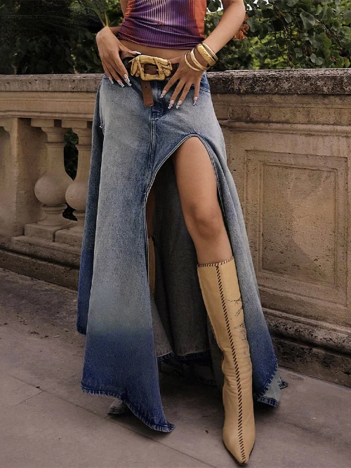 Sexy top maxi skirts