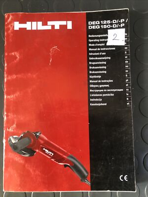 HILTI DEG 125-D/P DEG 150-D/P BEDIENUNGSANLEITUNG