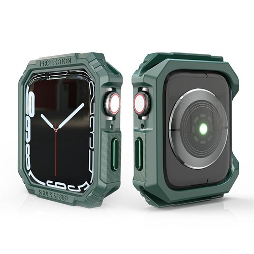 Carbon Fiber TPU Case Fr Apple Watch 10 9 8 7 6 Ultra 2 Armor Bumper Watch Cover - Picture 13 of 17