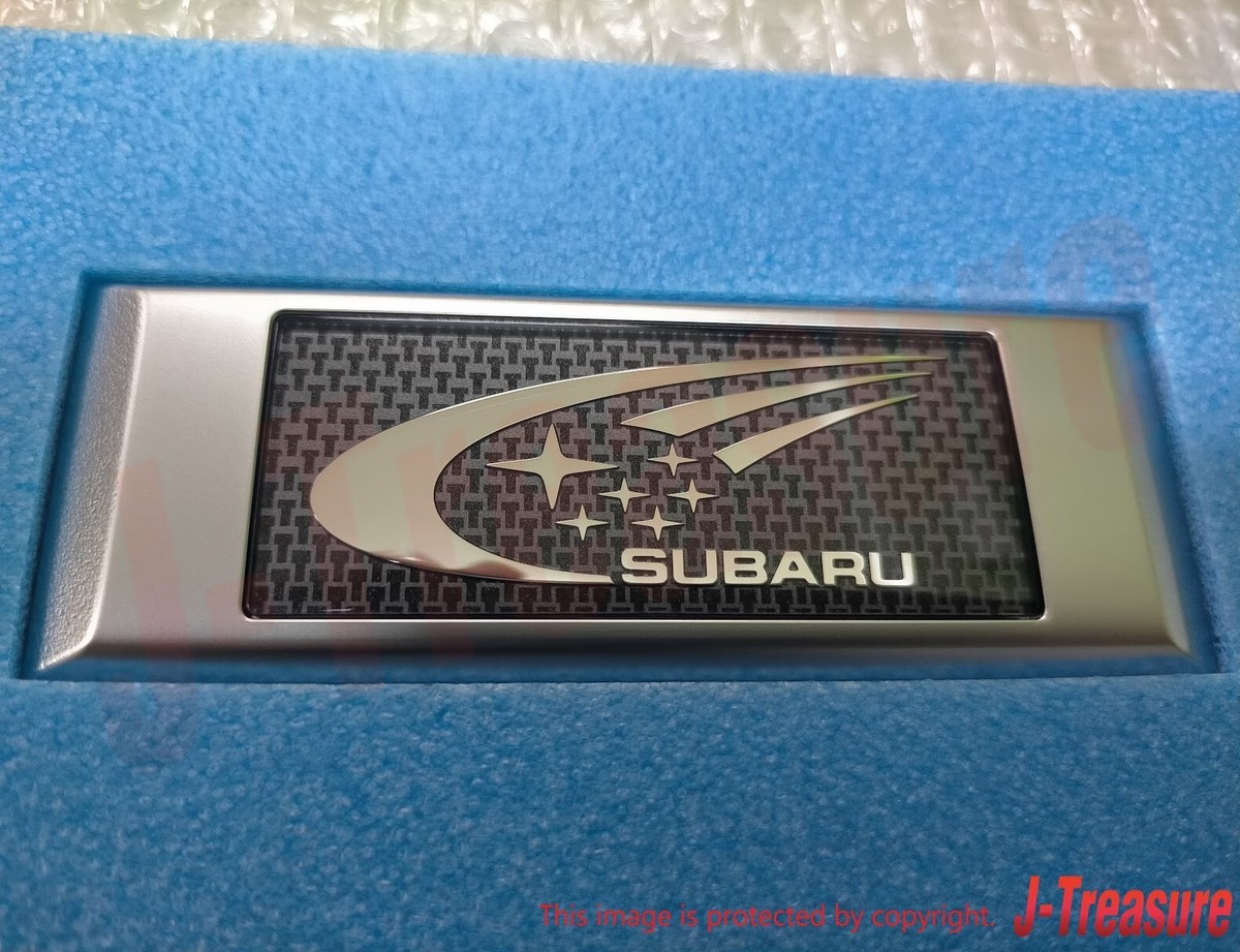 SUBARU IMPREZA WRX STI Genuine Rear Emblem Badge Carbon SWRT