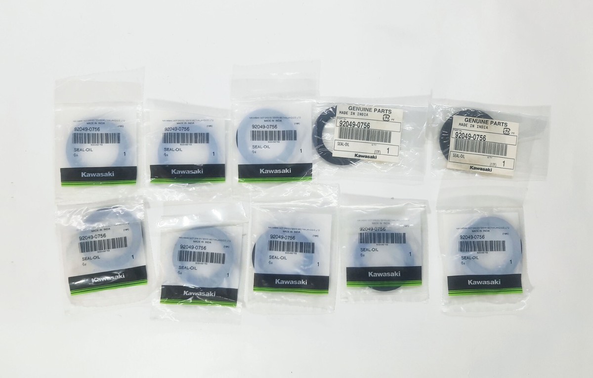 Kawasaki 92049-0756 NINJA 250SL FRONT FORK OIL SEAL - 10 Pcs - NEW
