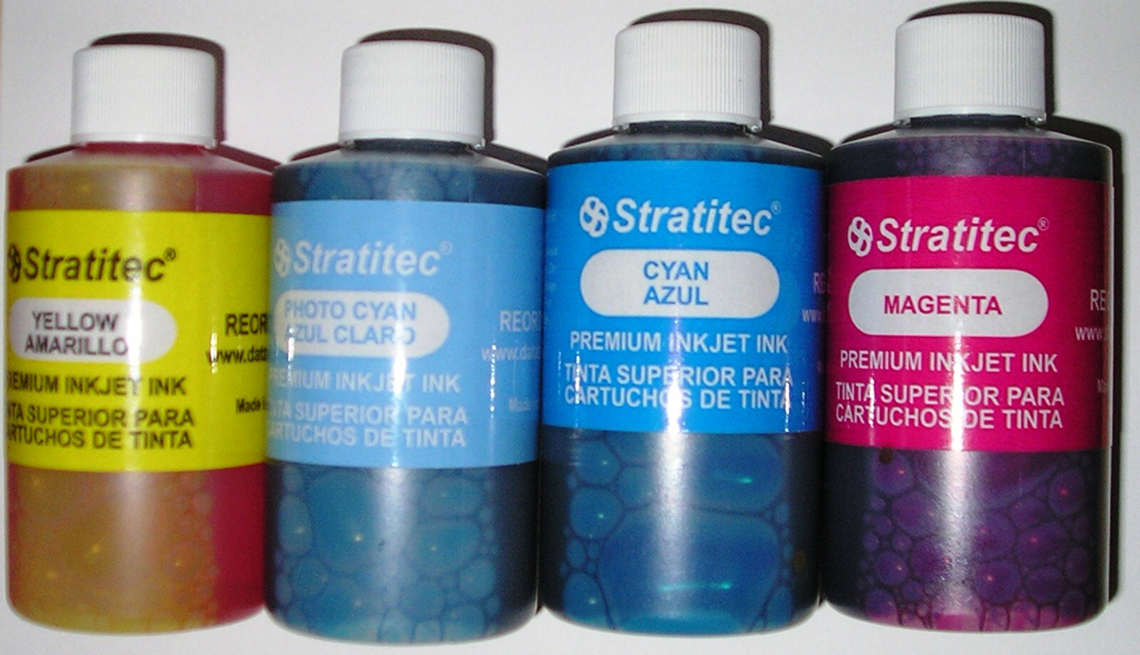 Printer Inks for Cartridge Refills - Four 85 ml. bottles-image