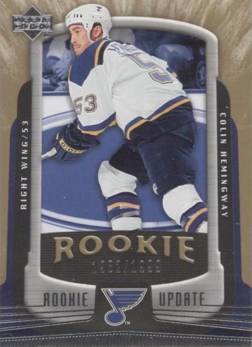 2005-06 Upper Deck Rookie Update - Colin Hemingway #176 /1999 (RC) for ...
