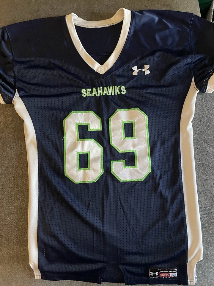 Camiseta deportiva juvenil grande Seahawks Under Armour #69  Foto 2 de 4