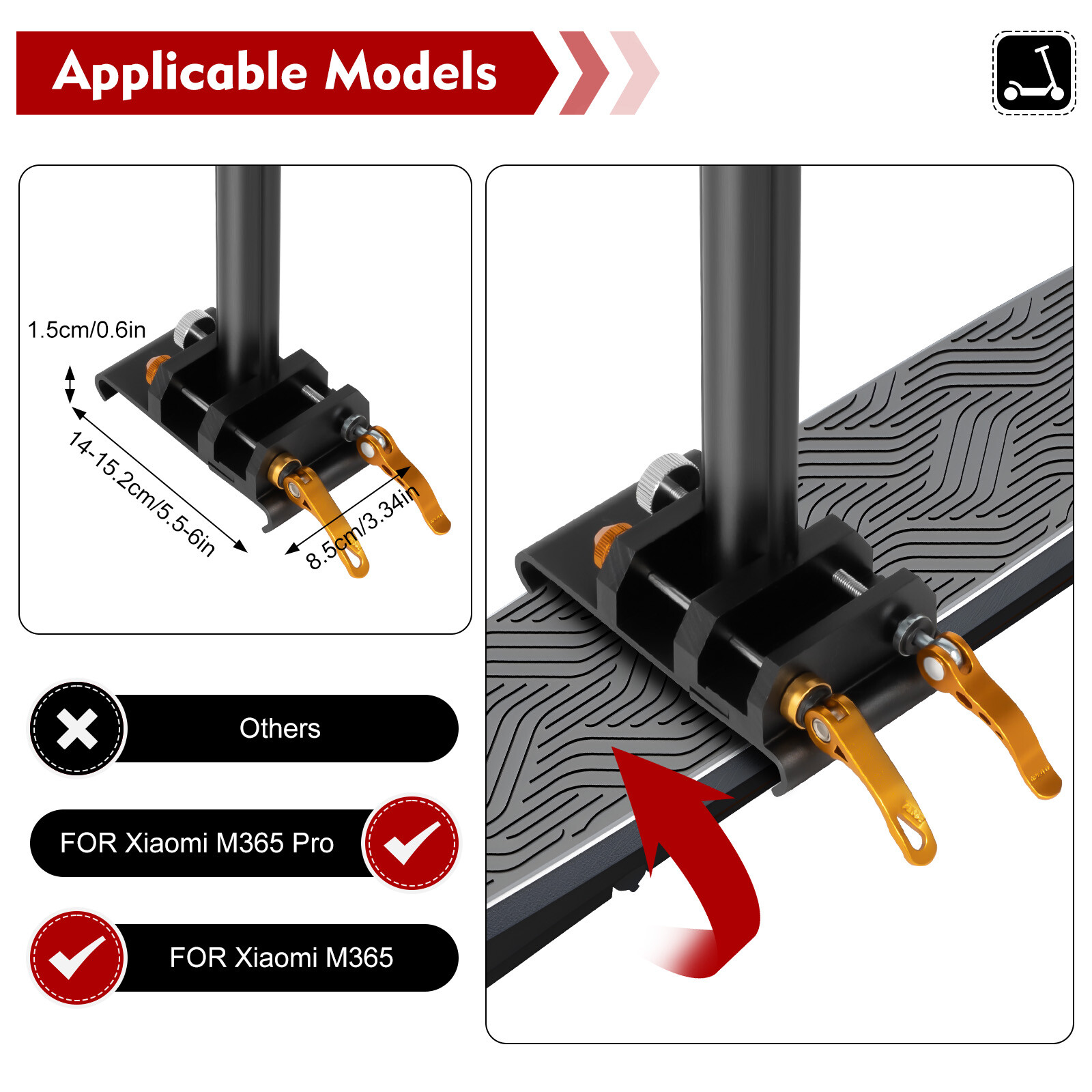 Sitz Sattel Für E-Scooter Pro Sattel Elektroroller Einstellbarer 40-60CM