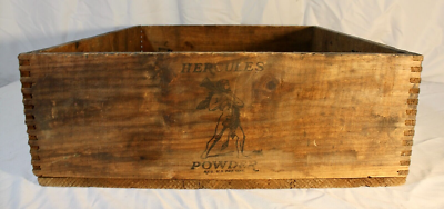 HERCULES DYNAMITE Crate Wood Box.Impressed Letters Antique 1920 | eBay