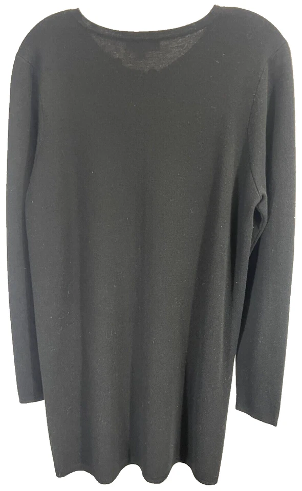 Suéter de cachemir negro Kinross para mujer talla L Foto 2 de 4