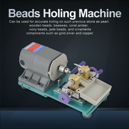 Amber Holing Machine GREY Stone Pearl Drilling Machine Jewelry polishing 420W - Picture 1 of 9