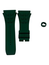 Richard Mille Green Rubber Strap for RM035 RM055 RM030 NEW OEM 30M w/ Crown Ring