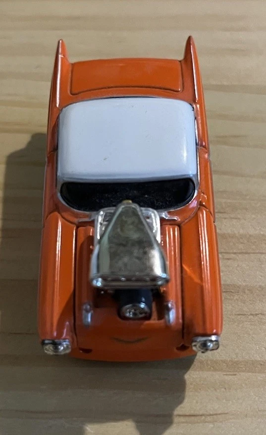 Funline 2001 Muscle Machines Rubber Tires Die-Cast Orange & White Tone 3 1/8 - Image 2 of 4