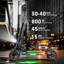 Kids Electric Scooter 3-Speed E-Scooter 800W Motor Safty LED Display for Ages 6+