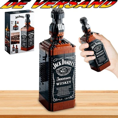 UNBEKANNT 2025 Whisky Flasche Bausteine Modell Sammler Edition Deko Objekt Geschenk Set