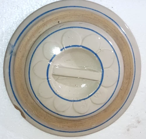 Red Wing 3 Gallon Water  Cooler Lid Stoneware... Antique