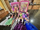Lot of 10 Vtg Barbies and other vintage Accessories, Cases And Horse. See Descr.