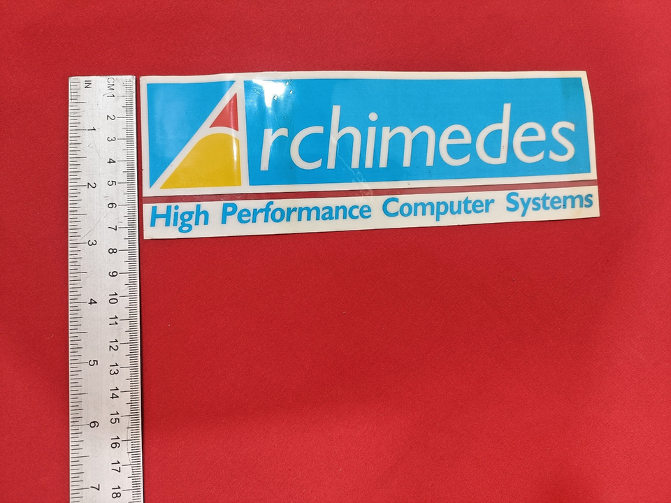Unused Original Acorn Archimedes Decal Cling sticker, internal window ...