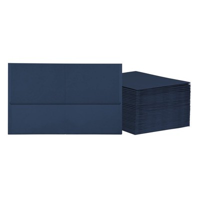 2 Pocket Folders, Mega Box of 125, Textured Paper Folders, Blue, Letter Size,...