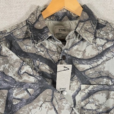 NWT NOMAD Craft+Flow Men's Tree Camo Canvas Shirt Jacket Shacket Size M