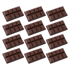 12 Pcs Chocolate Decorations for Kitchen Artificial Dessert Food Photo Prop