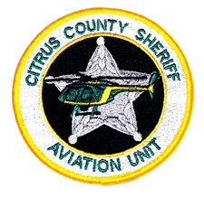 CITRUS COUNTY &ndash; SHERIFF AVIATION UNIT - FLORIDA Sheriff Police Patch HELICOPTER