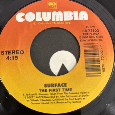 2 PK Surface The First Time/ Gotta Make Love Tonight Vinyl 45 Rpm Records