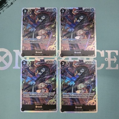 X4 EB01-046 Brook English Playset Super Rare One Piece Cards