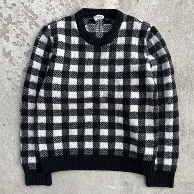 FW14 Saint Laurent by Hedi Slimane Wool Checkered Sweater | eBay