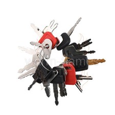 21 Heavy Construction Equipment Ignition Key Set FOR JD Komatsu CAT Case JCB