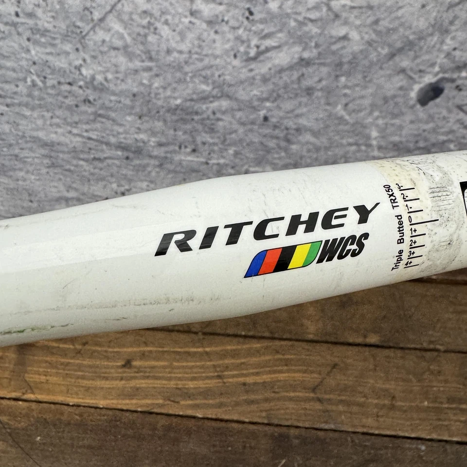 Manillar Ritchey WCS Logic II para bicicleta de carretera blanco triple tope TRX50 31,8 Foto 3 de 4