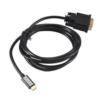 USB TYPE C auf DVI Kabel USB Type C auf DVI 24+1 Adapter 4K 30Hz (6FT/1.8M)3142