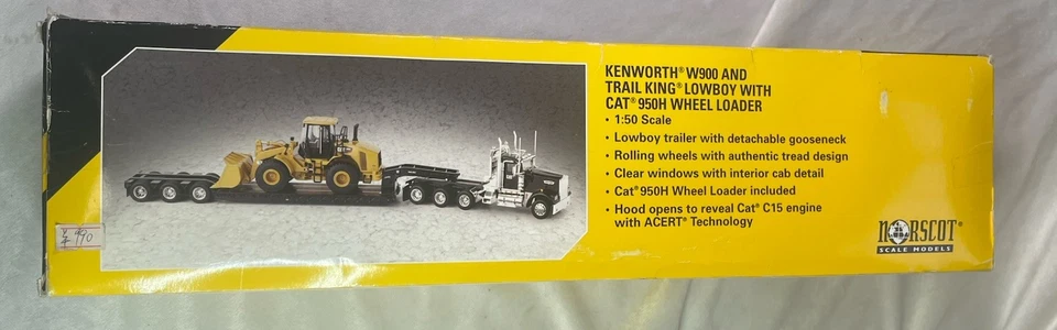 Rare Norscot 1:50 Kenworth W900 & CAT 950H Wheel Loader Diecast Set - Image 2 of 4