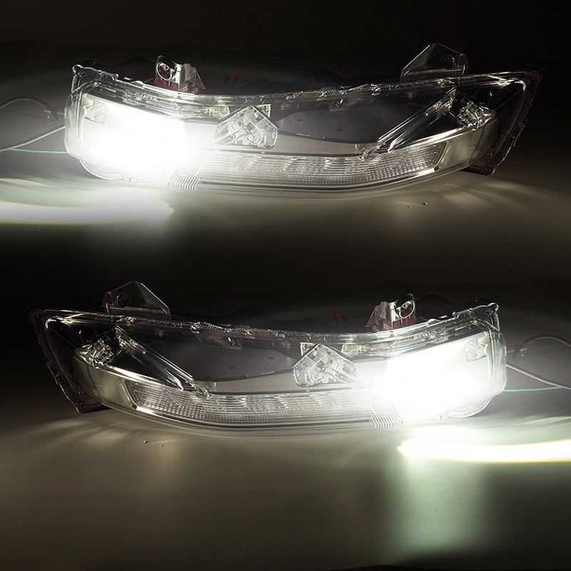 Pair DRL LED Bumper Fog Turn Signal Light for Ford Mustang 2018-2022 GT EcoBoost