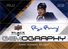 2008-09 Black Diamond Gemography #GBO Brad Boyes Auto - HKY