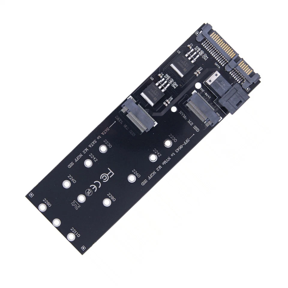 22Pin SATA M.2 SSD Adapter SFF-8643 to NVMe M.2 NGFF to SSD Mainboard Converter - Image 2 of 4