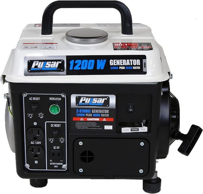#ad #ad SALE Pulsar 1200 Watts Portable Gasoline Oil 2 Stroke Generator Free Ship US $95.99