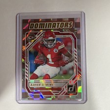 2025 Panini Donruss Xavier Worthy #DOM-XWY Chiefs Dominators NFL Football Card