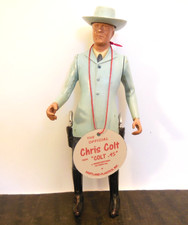 1950's Hartland Chris Colt western gunfighter series complete set  tag 2A