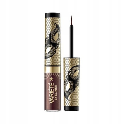 Eveline Variete Glossy Brush Eyeliner 02 Shiny Brown Waterproof
