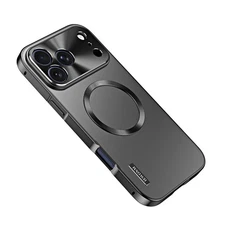 For iPhone 17 Pro Max 16/15/14 Pro Mag Safe Case Aluminum Metal Bumper PC Cover