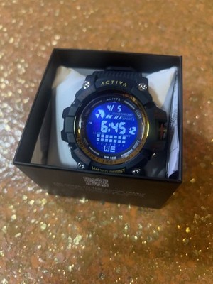 Activa by Invicta Digital Men Watch 56mm Black Chronograph Sport ACW8020-001 New