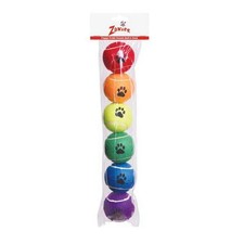 Zanies ZW3661 06 Zanies Puppy Pride Tennis Ball 6pk