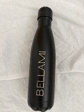 BELLAMI Insulated Metal Water Bottle 500ml Black Twist Lid Hot/Cold 24/12h